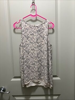 Lila Rose Cream Blouse with Black Floral Outline